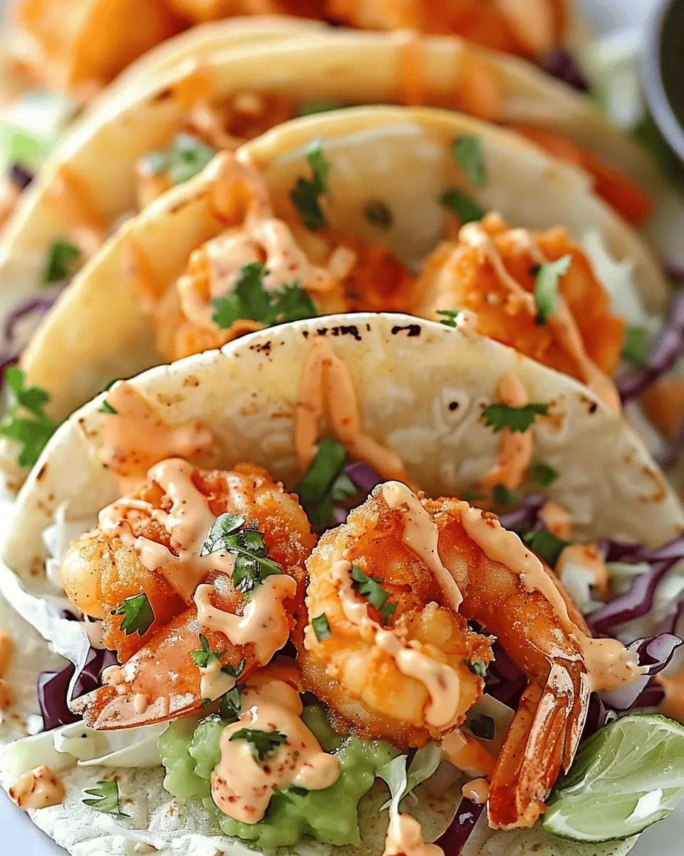 Bang Bang Shrimp Tacos: Quick and Juicy with Turkey Bacon Twist