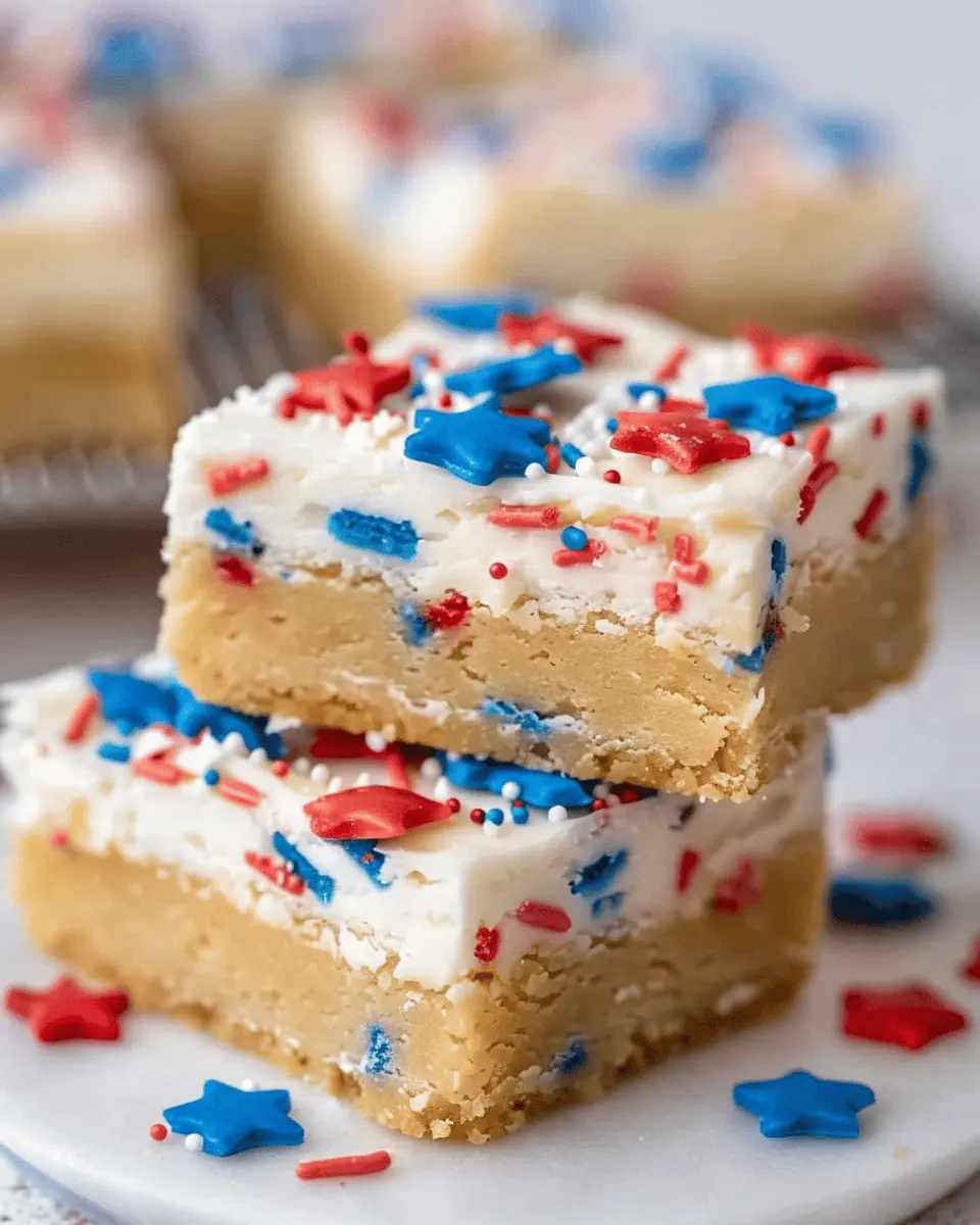 Patriotic Sugar Cookie Bars: The Best Festive Treat for All Celebrations