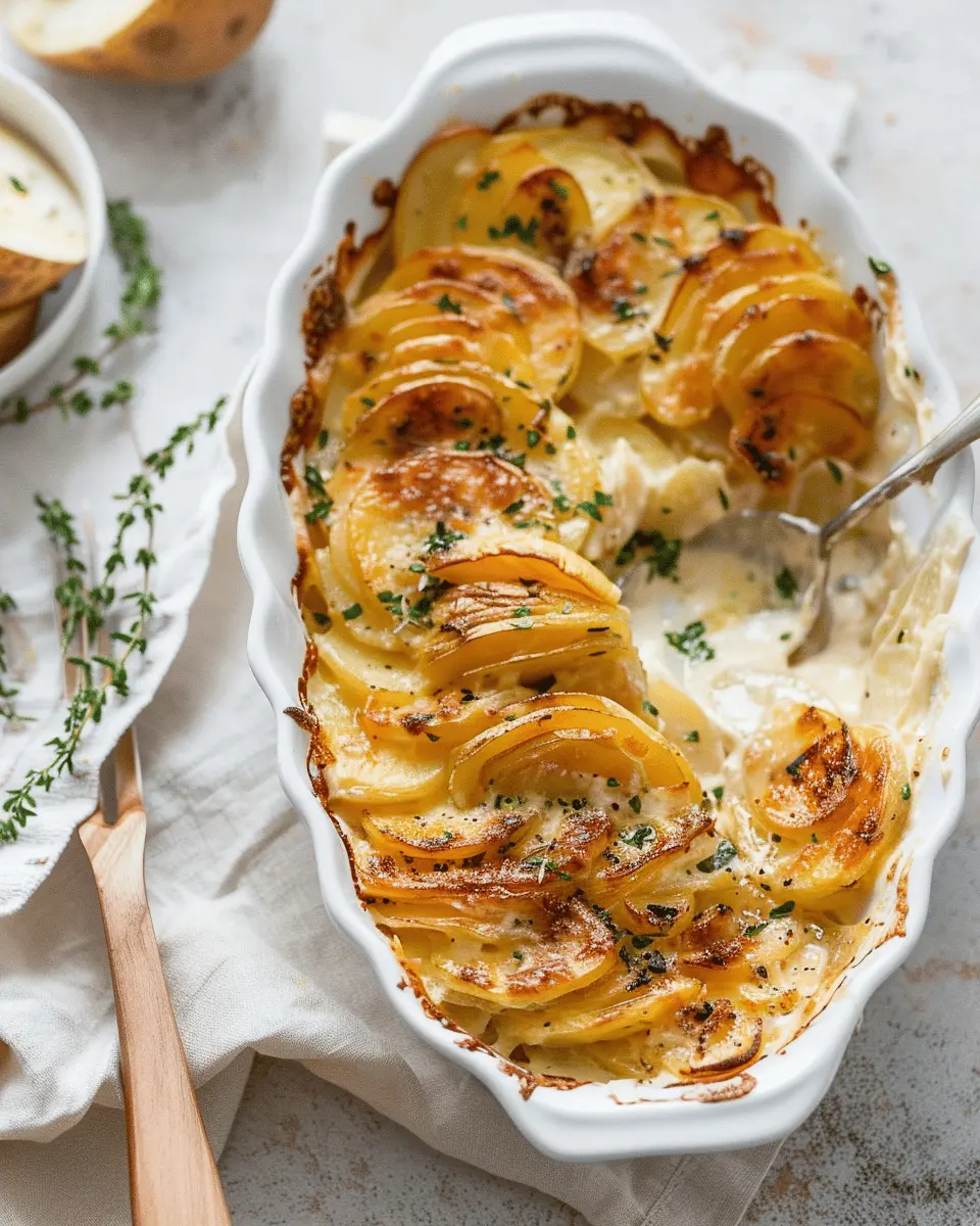 Creamy Scalloped Potatoes with Savory Turkey Bacon Delights