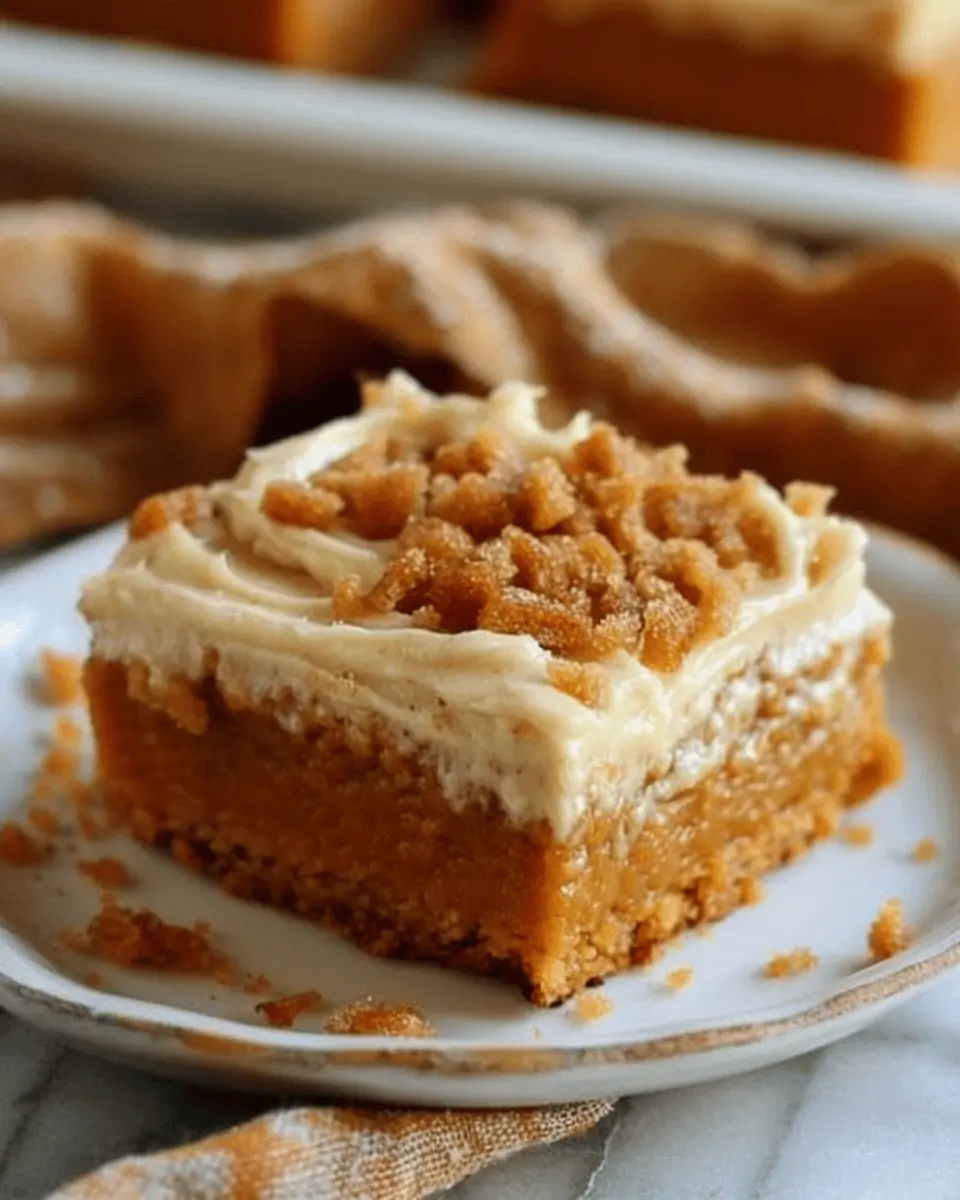 Pumpkin Bars with Brown Sugar Frosting: Indulge in Fall Flavors