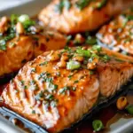 Easy Crispy Honey Garlic Glazed Salmon Recipe