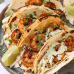 Cilantro Lime Shrimp Tacos with Creamy Slaw