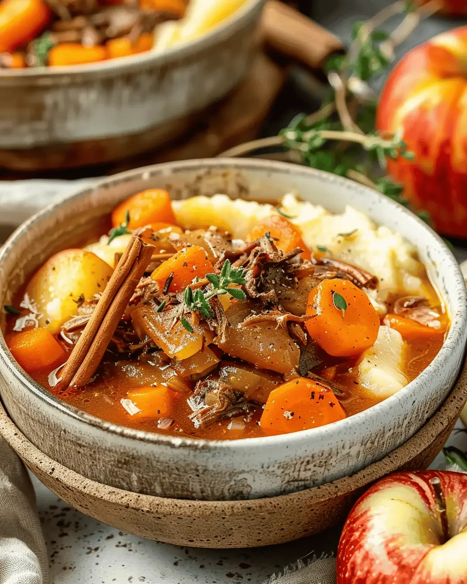 Fall Apple Cider Stew Mash: The Best Comfort Food Delight