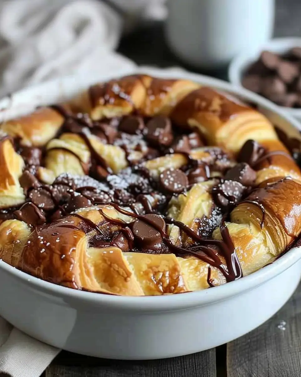 Chocolate Croissant Breakfast Bake: Indulgent Morning Bliss