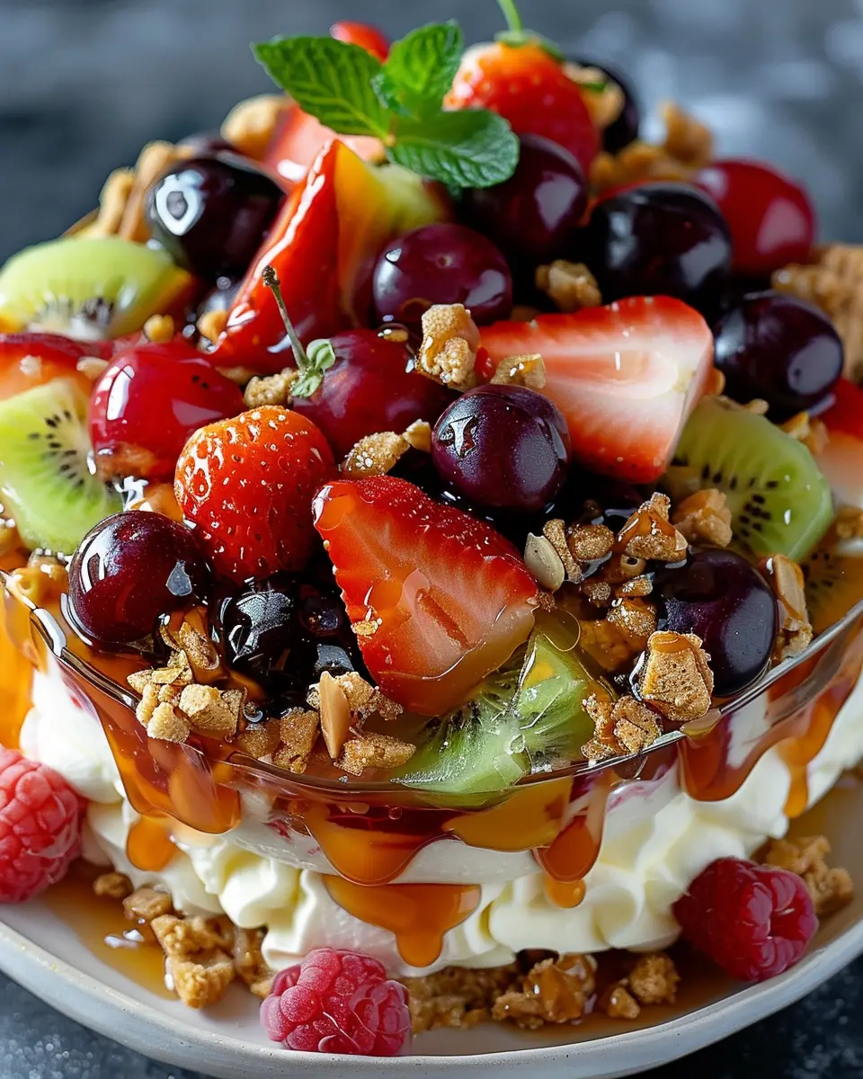 Caramel Crunch Cheesecake Fruit Salad: The Indulgent Treat You’ll Love