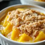 Heavenly Mango Crumble with a Crunchy Surprise