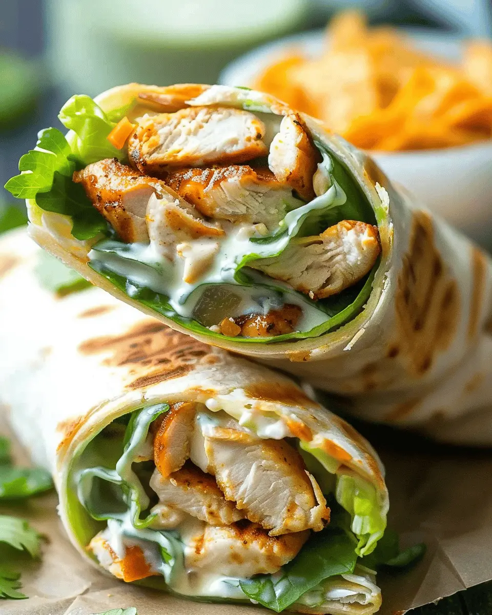 Healthy Grilled Chicken Ranch Wraps: The Best Flavorful Twist