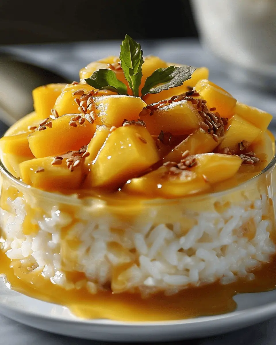 Mango Sticky Rice Pudding: A Joyful Twist on a Classic Dessert