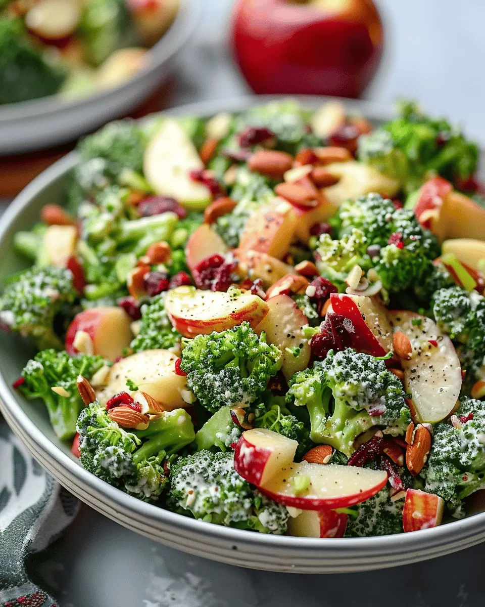 Honeycrisp Apple Broccoli Salad: A Crunchy Delight with Turkey Bacon