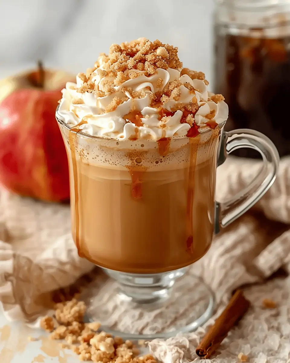 Apple Cider Syrup Apple Crisp Macchiato: The Best Cozy Treat
