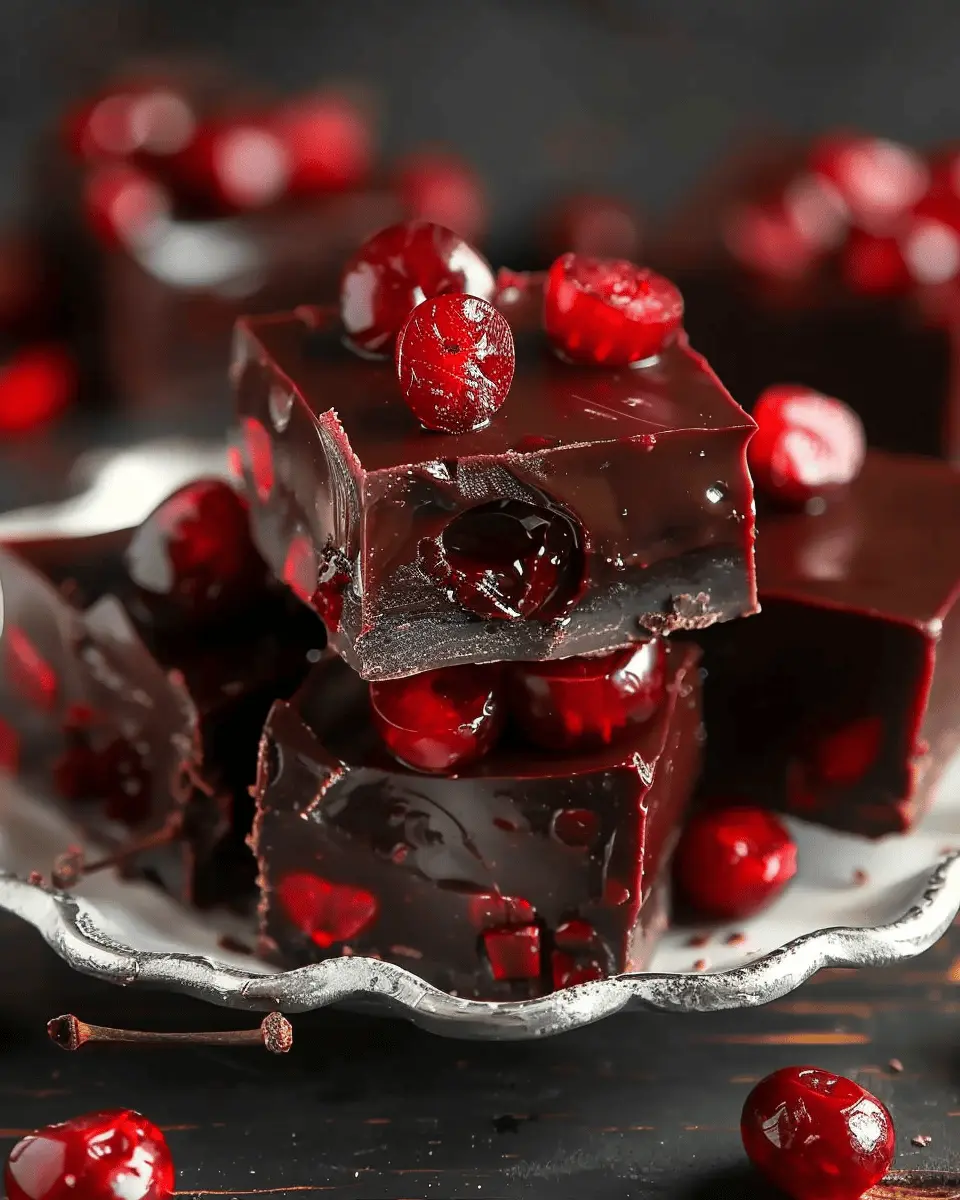 Halloween Dark Cherry Fudge: Indulgent Party Treat Recipe