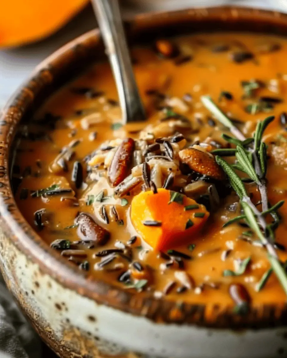 Vegan Pumpkin Wild Rice Soup: The Best Cozy Comfort Food Recipe