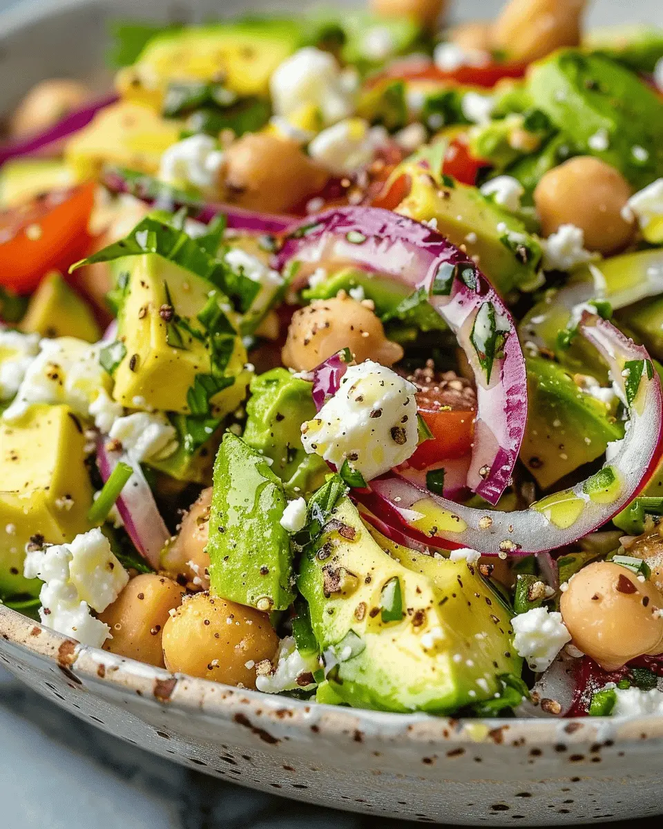 Chickpea Feta Avocado Salad: A Fresh and Easy Recipe Delight