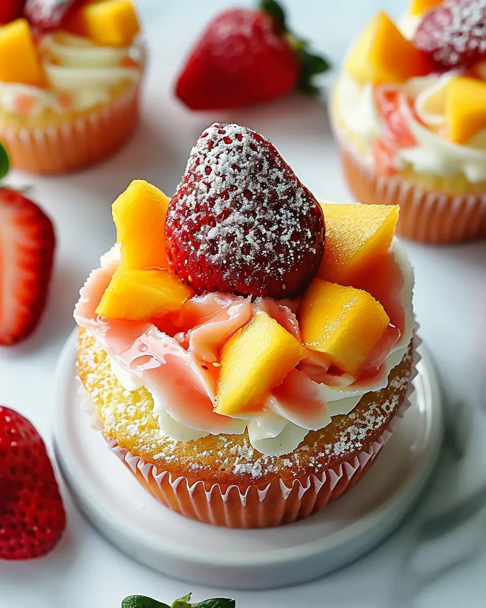 Strawberry Mango Cupcakes: Easy Indulgence for Your Sweet Tooth