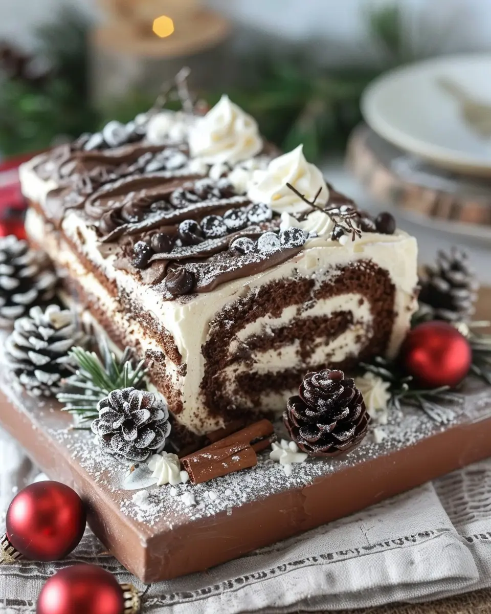 Delicious Christmas Yule Log Sheet Cake: The Best Festive Treat