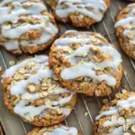 Homemade Iced Oatmeal Cookies