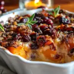 Sweet Potato & Cranberry Gratin