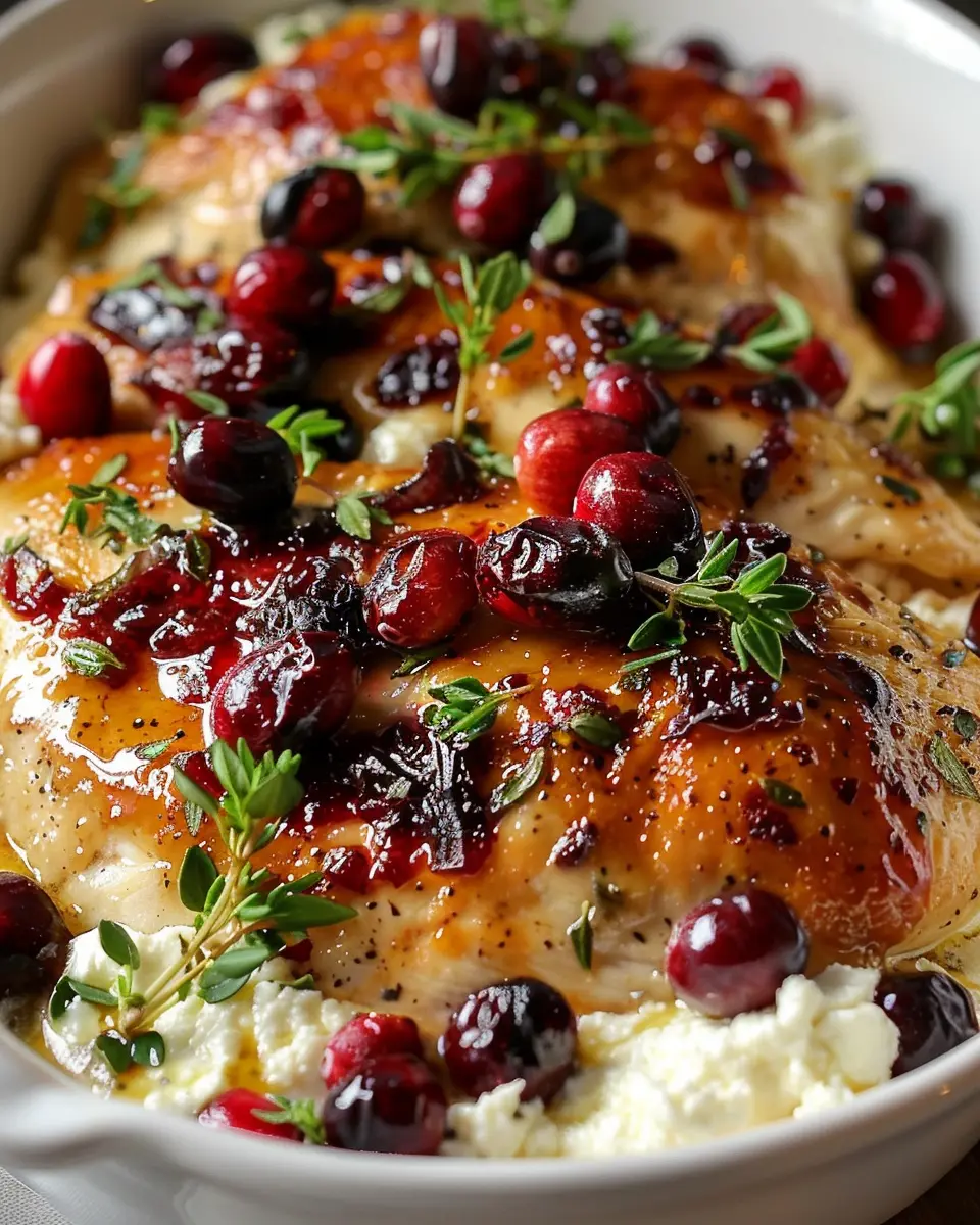 Honey Cranberry Chicken Bake: Irresistible Ricotta Cheese Delight