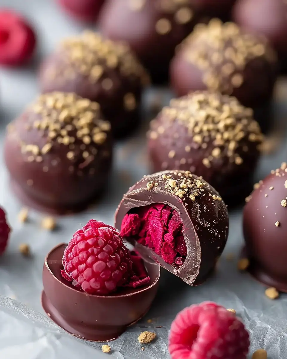 Chocolate Raspberry Truffles: Easy Indulgence for Sweet Lovers