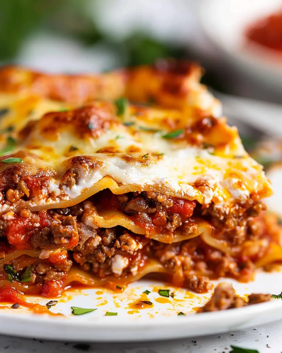 Classic Lasagna: Easy Recipe with Turkey Bacon and Chicken Ham