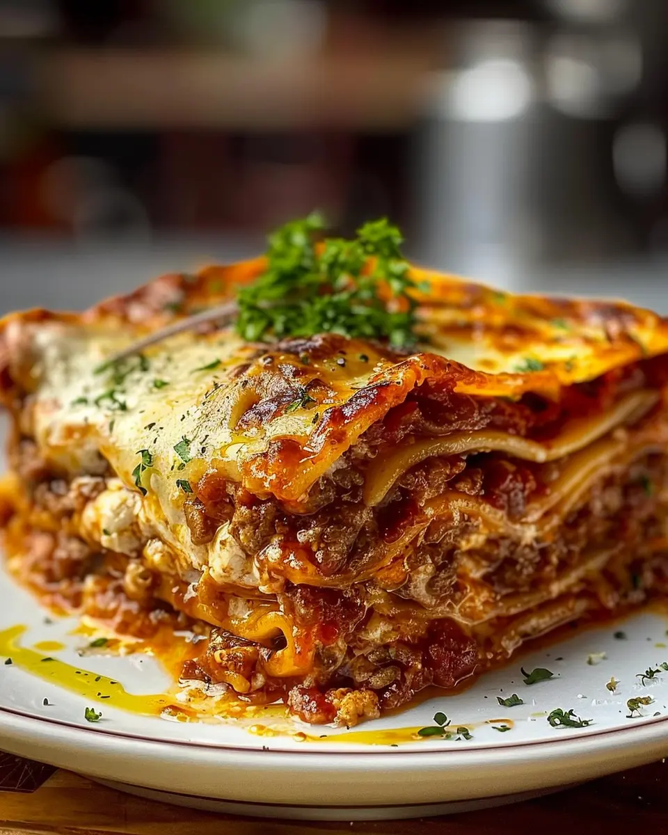 Classic Lasagna: The Best Comfort Meal with Turkey Bacon and Chicken Ham