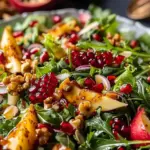 Pomegranate Christmas Salad with Honey Mustard Dressing