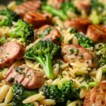 Chicken Sausage and Broccoli Orzo