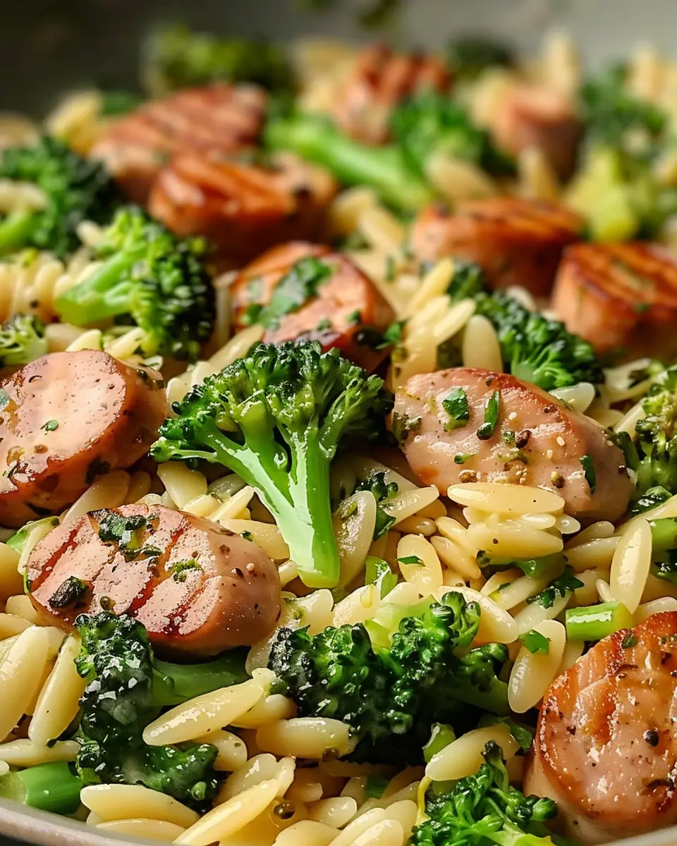 Chicken Sausage and Broccoli Orzo: Easy Comfort Food Delight