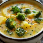 Crockpot Potato Broccoli Cheddar Soup