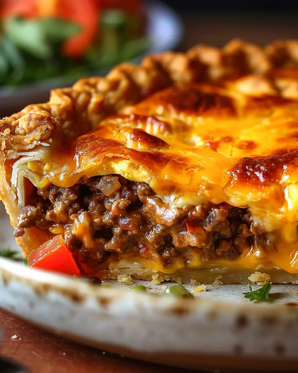 How to Bake the Ultimate Homemade Cheeseburger Pie with Turkey Bacon