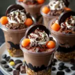 Spooky Graveyard Pudding Cups