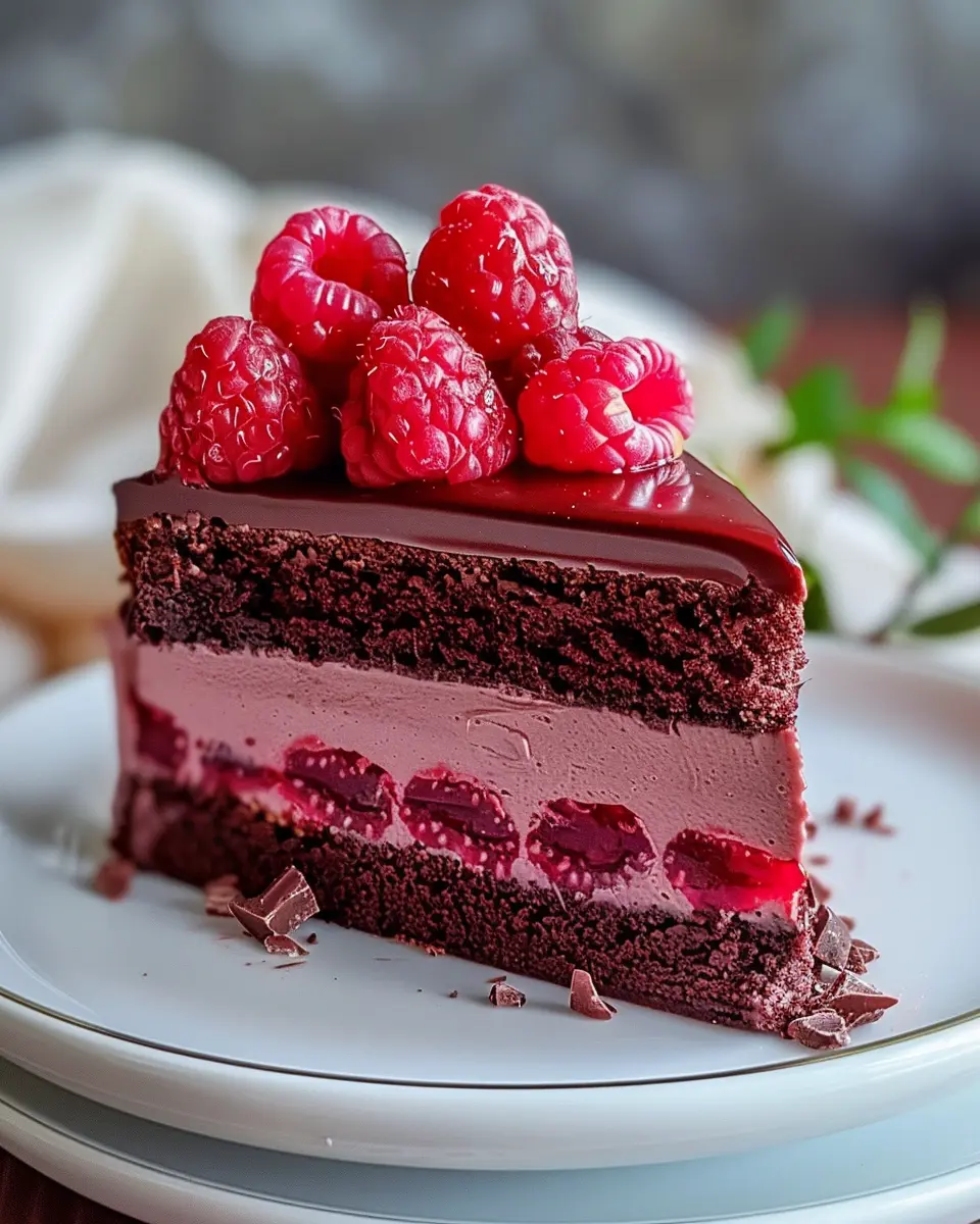 Indulge in Heavenly Raspberry Chocolate Mousse Cake: Your Best Comfort Dessert
