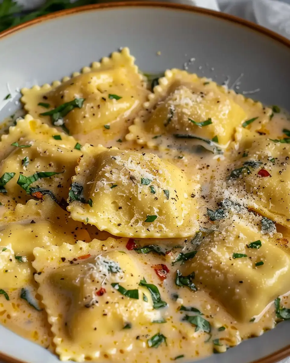 Creamy Tuscan Ravioli: An Easy Family Favorite with Turkey Bacon