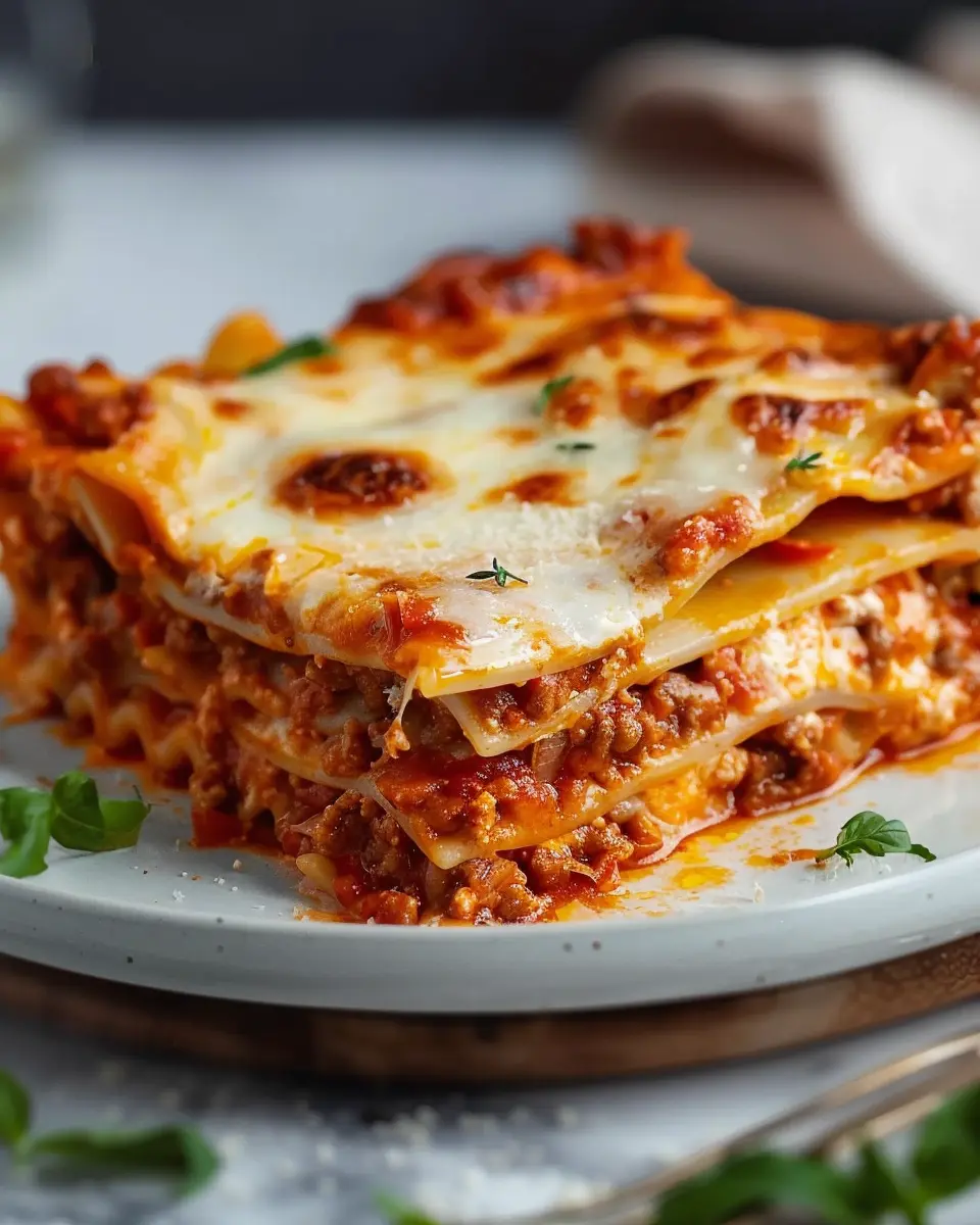 Best Lasagna Recipe: Indulgent Layers of Flavor with Turkey Bacon and Chicken Ham
