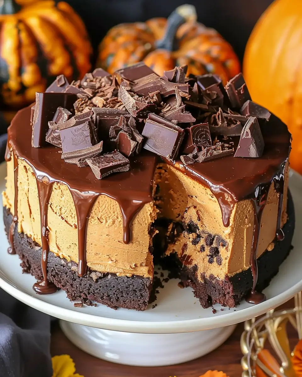 Indulge in Copycat Chunkin’ Chocolate Pumpkin Cheesecake Bliss