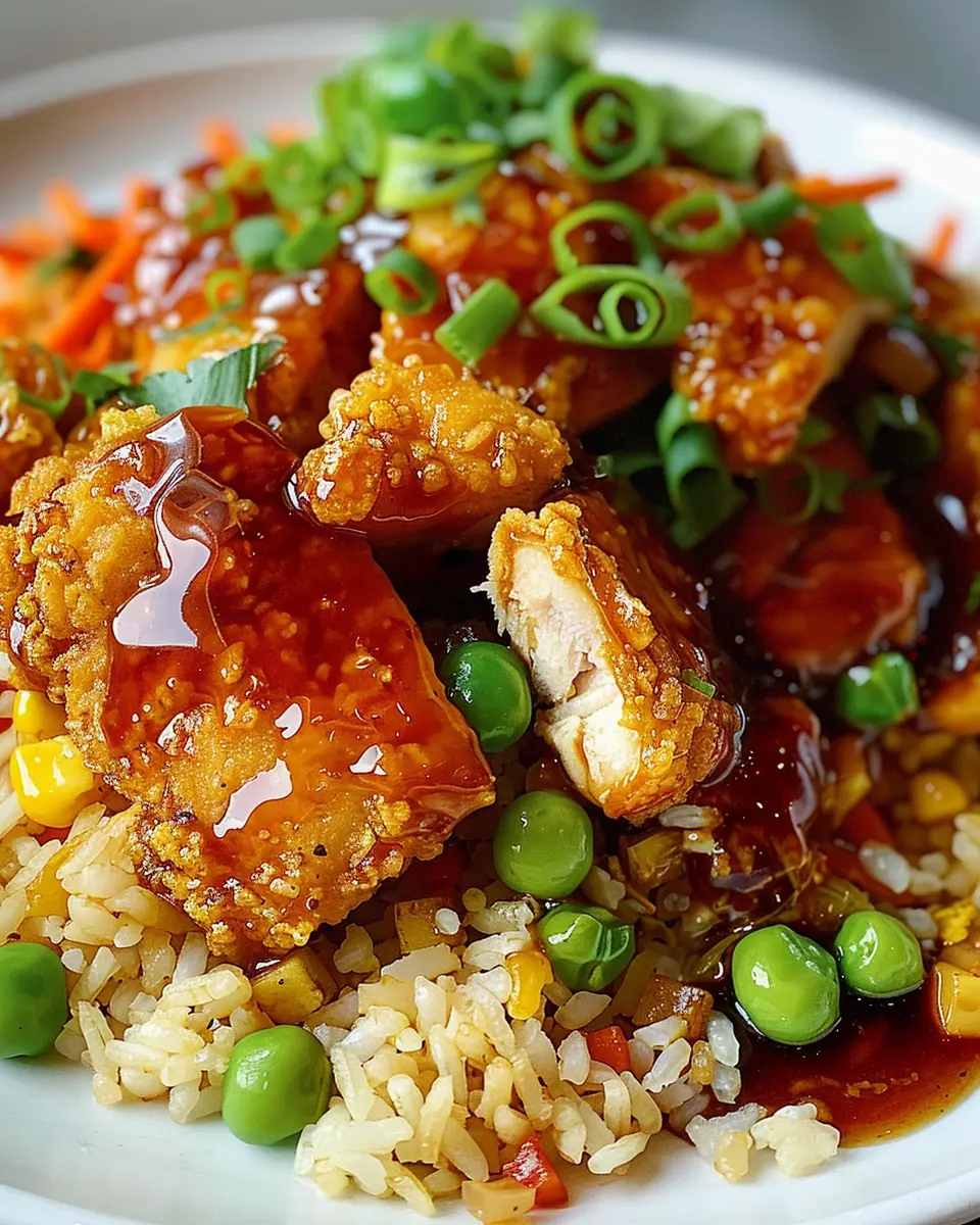 Crispy Saucy Chicken: Easy Recipe for Vegetable Fried Rice