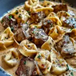 Cracked Garlic Steak Tortellini in Creamhouse Sauce Bliss