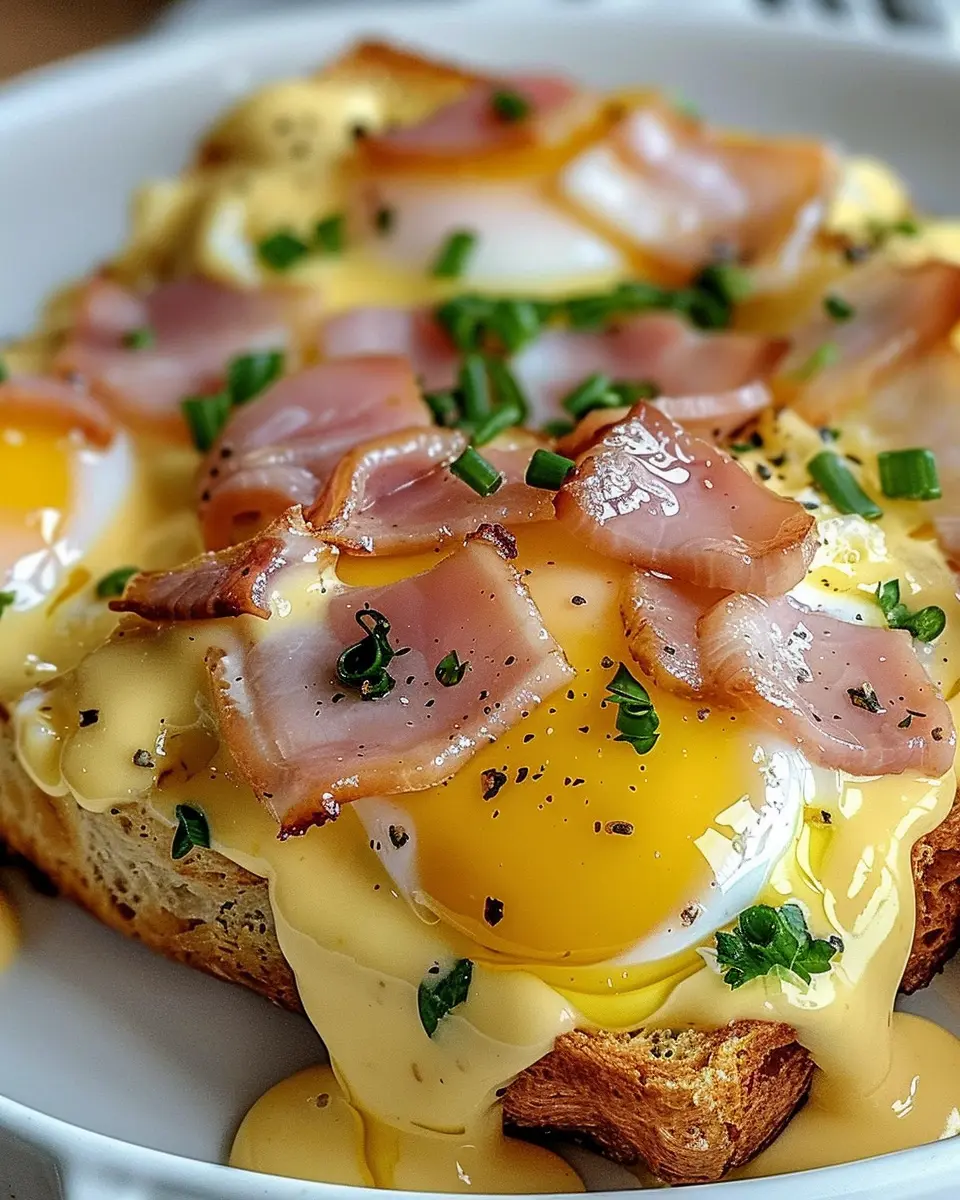 Eggs Benedict Casserole: An Easy Indulgence with Turkey Bacon and Chicken Ham