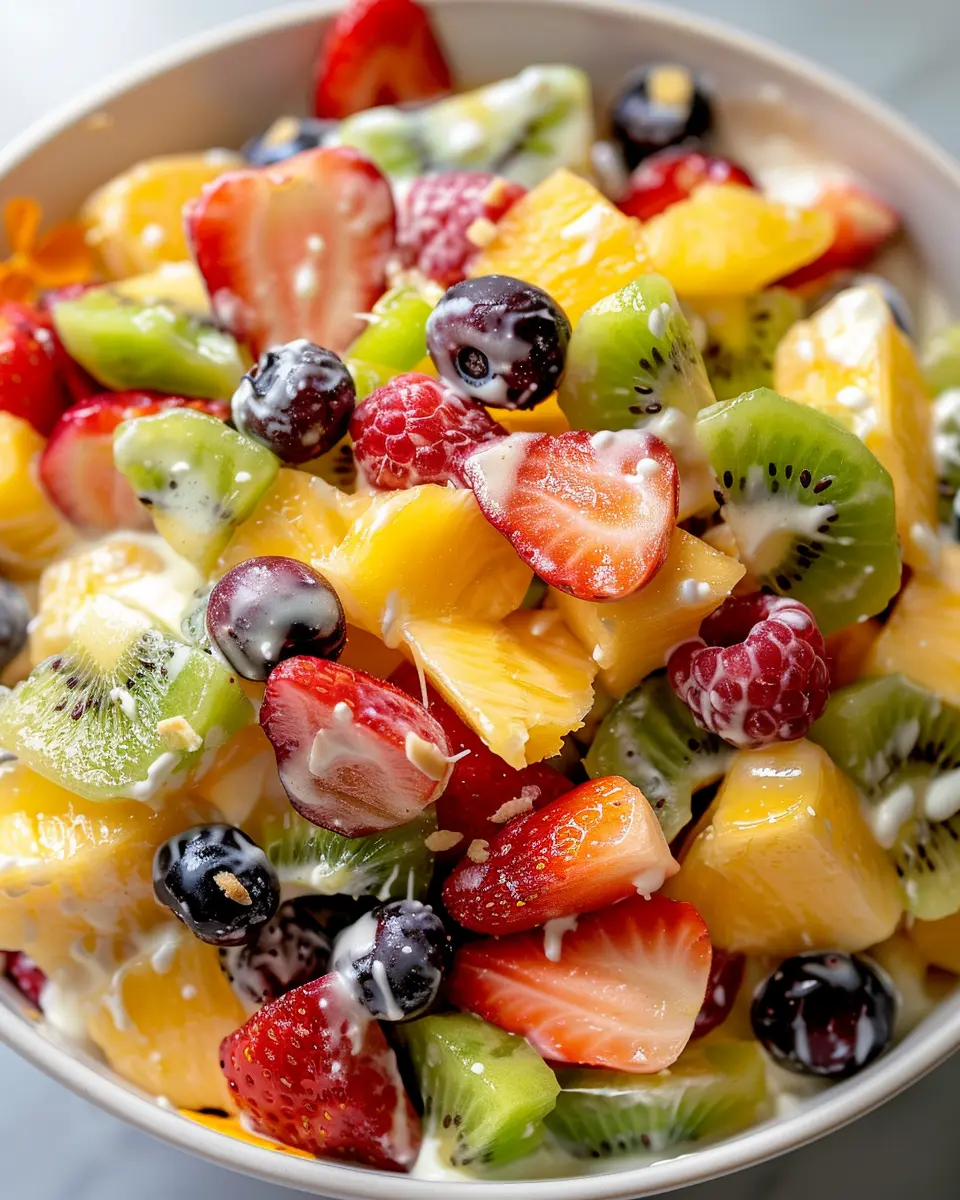 Creamy Tropical Fruit Salad: A Refreshing and Easy Delight