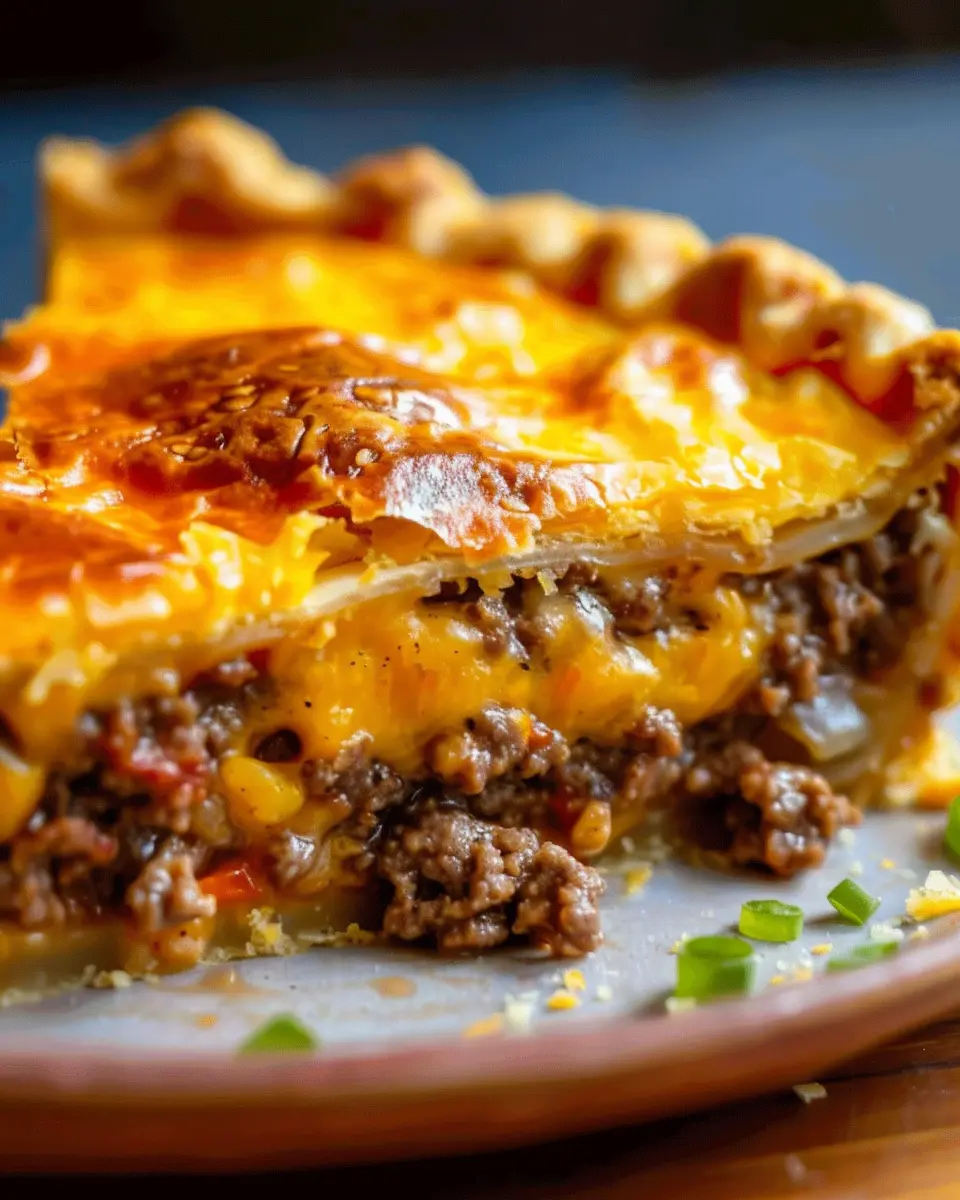 How to Bake the Ultimate Homemade Cheeseburger Pie with Turkey Bacon