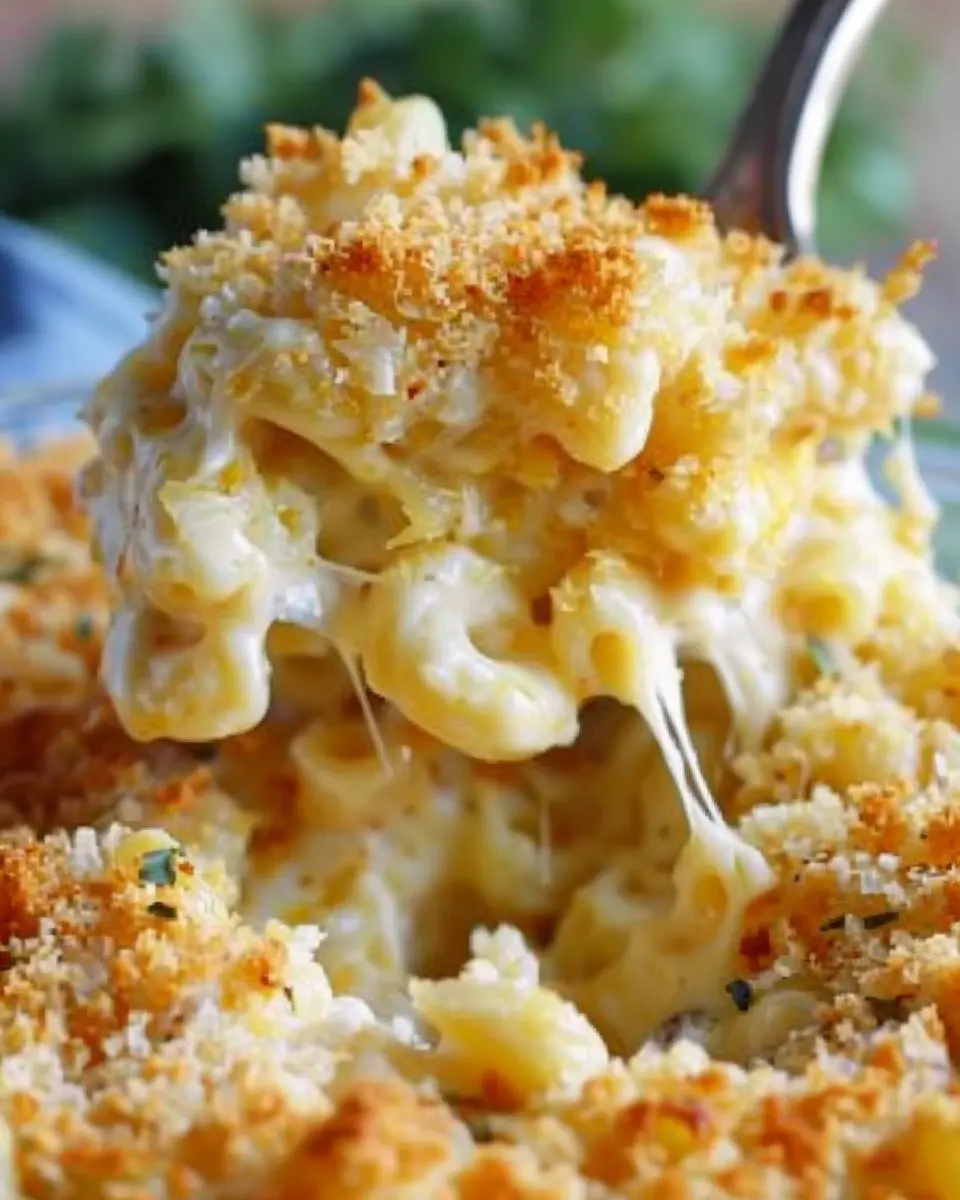 The Best Homemade Baked Mac and Cheese with Turkey Bacon Delight