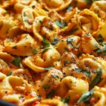 One-Pot Spicy Garlic Butter Chicken Tortellini