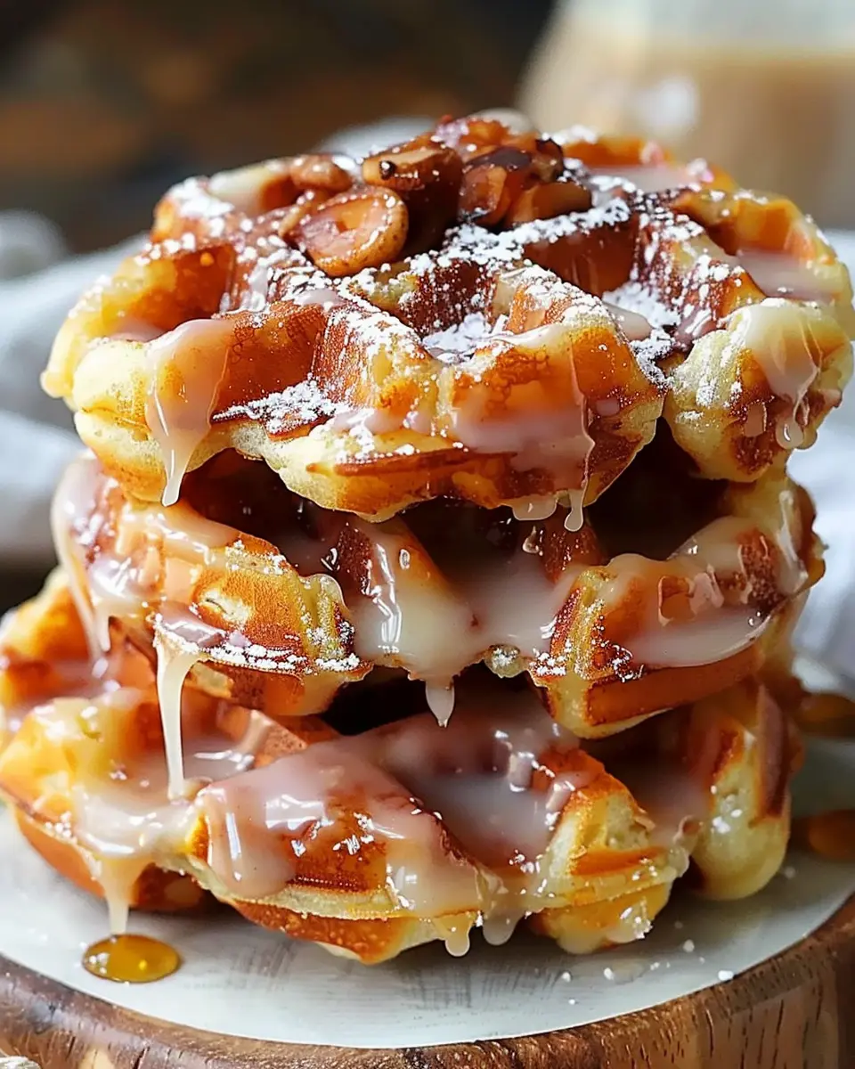 Apple Fritter Waffle Donuts: Easy Indulgence for Sweet Cravings