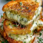 Garlic Bread Grilled Cheese | 15 min Lunch Idea