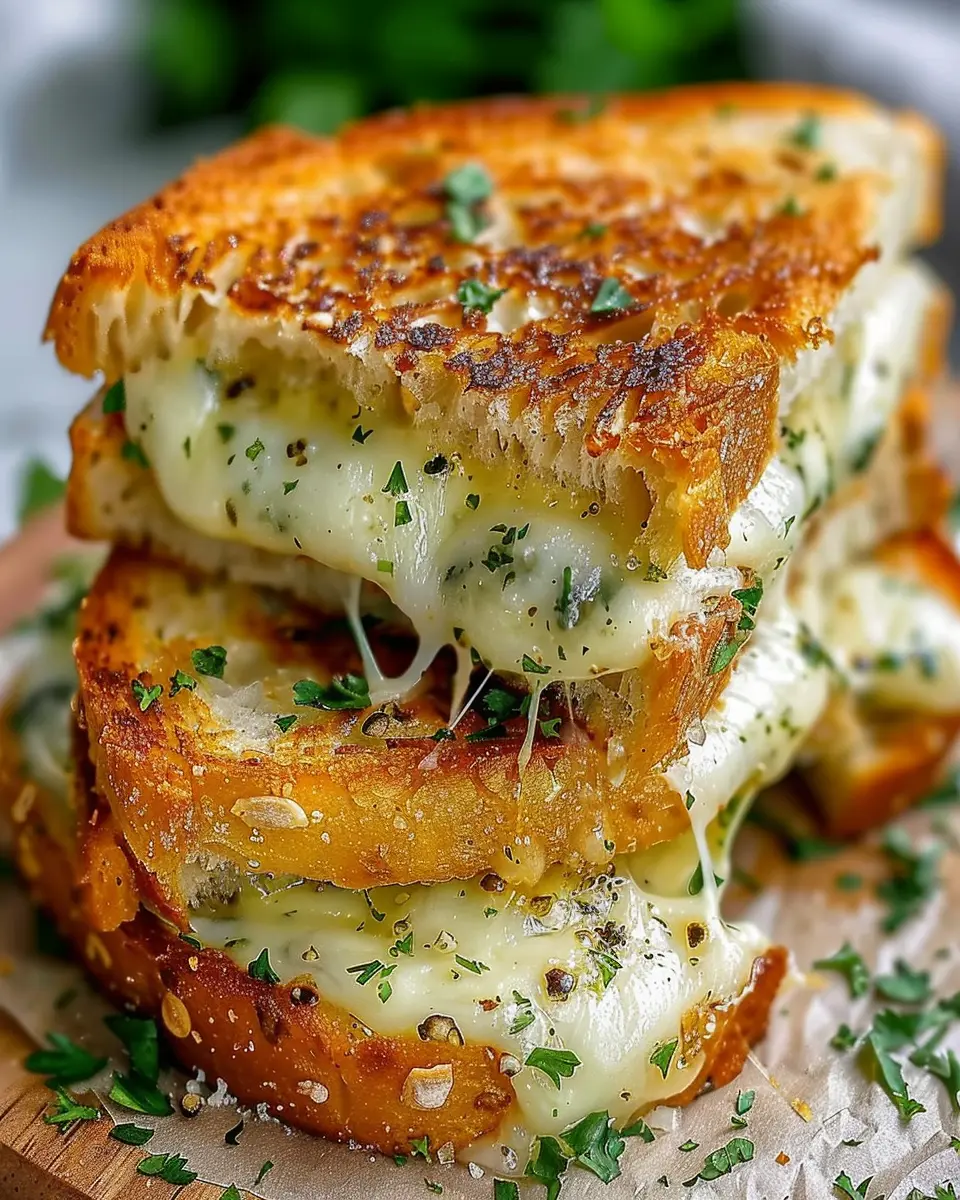 Garlic Bread Grilled Cheese: A Delicious 15 Min Lunch Idea
