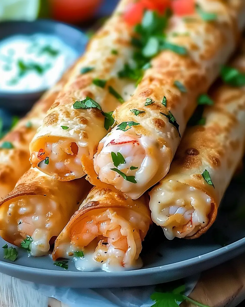 Crispy Crab and Shrimp Queso Taquitos You’ll Love to Make at Home
