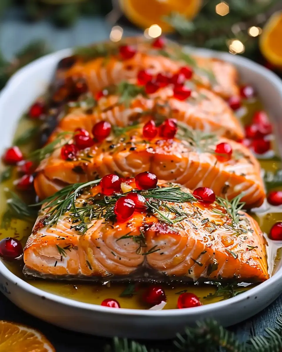 Irresistible Christmas Salmon: A Juicy Citrus and Herbs Delight