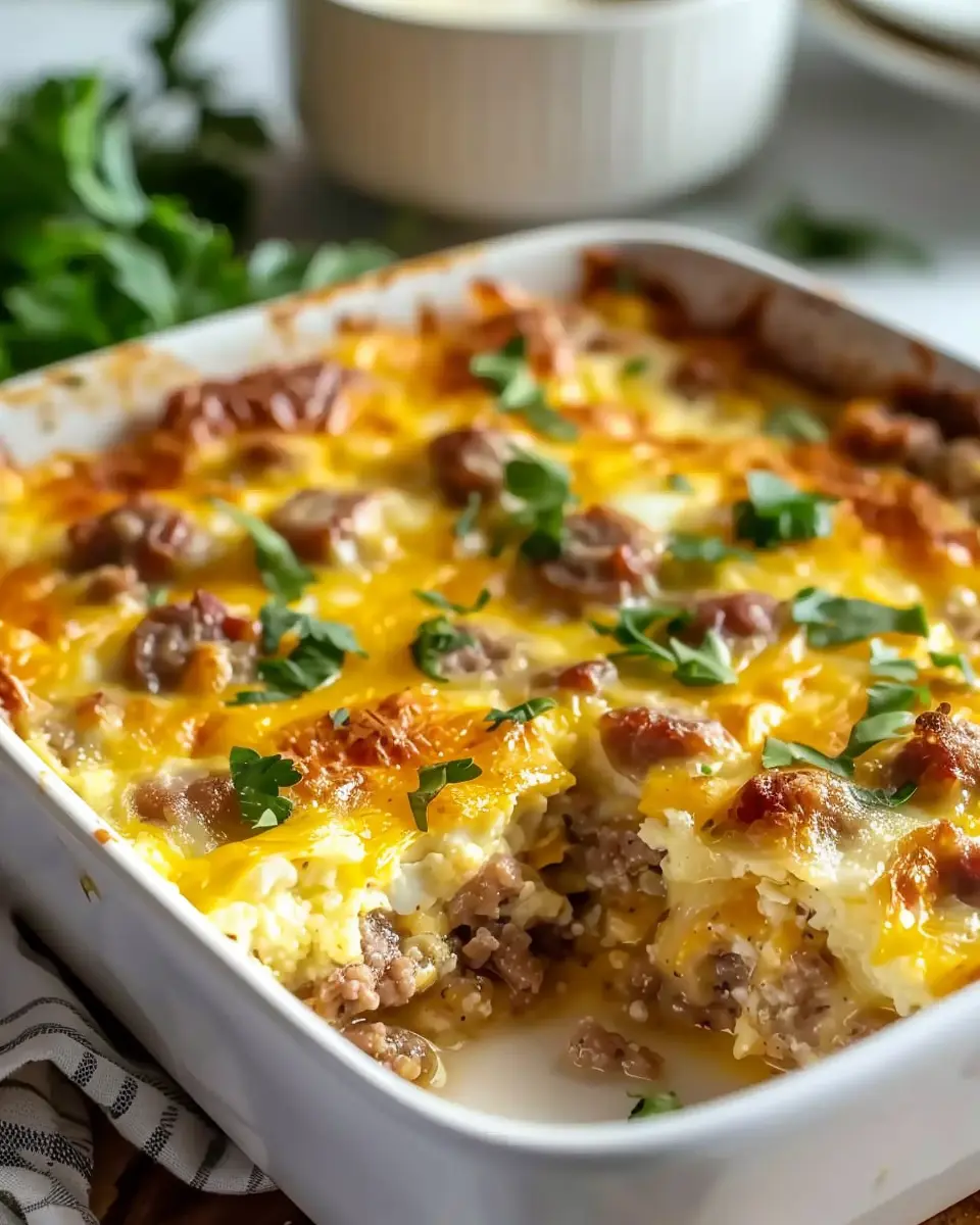 Easy Sausage and Egg Casserole: A Delicious Twist with Turkey Bacon