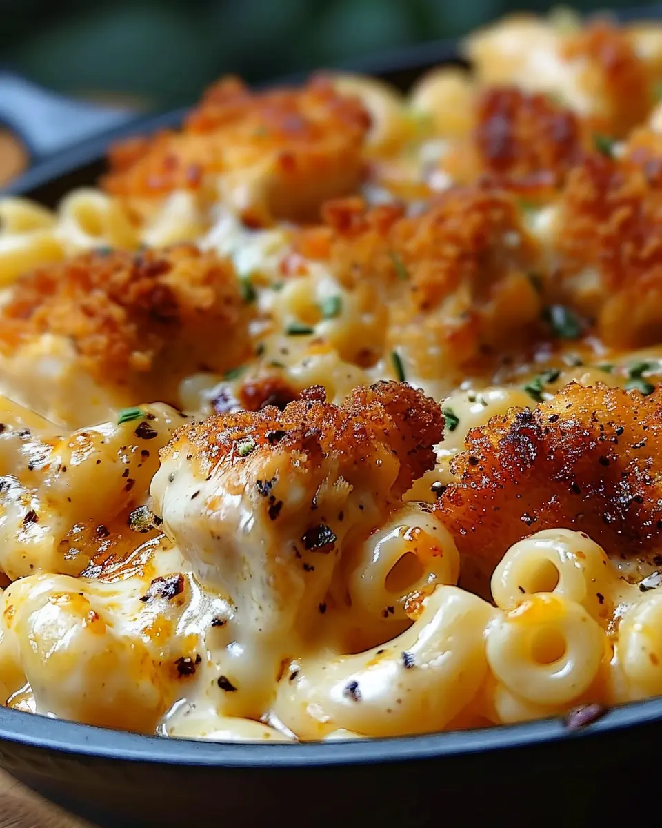 Creamy Honey Pepper Chicken Mac and Cheese Delight Made Easy