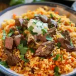Steak Queso Rice : A Flavorful Recipe